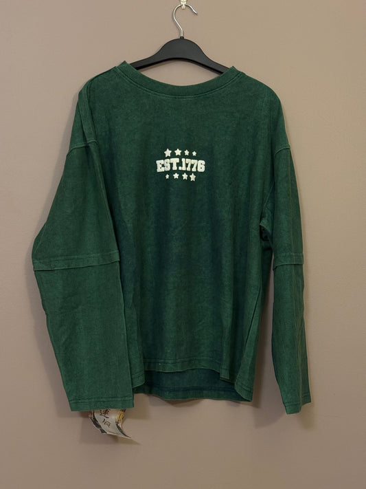 Acid Wash Full-Sleeve T-Shirt for Men – Common Size